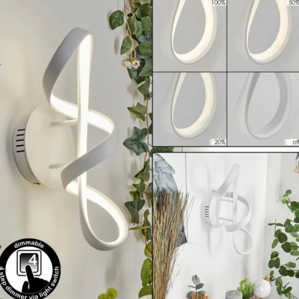 hofstein Applique murale Dauntey LED Blanc, 1 lumière* Lampes Modernes