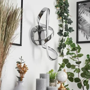 hofstein Applique murale Dauntey LED Chrome, Blanc, 1 lumière* Lampes Modernes