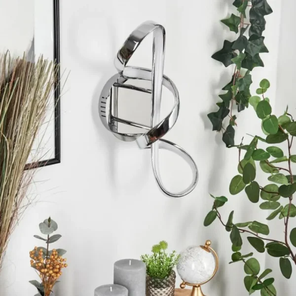 hofstein Applique murale Dauntey LED Chrome, Blanc, 1 lumière* Lampes Modernes