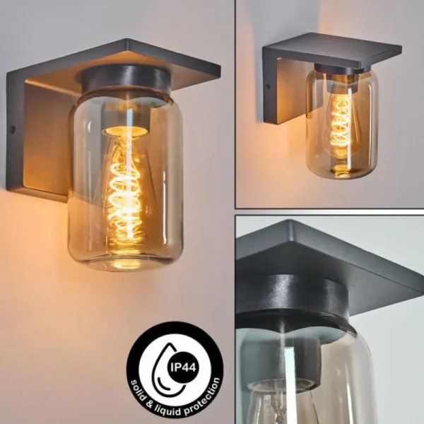 hofstein Applique murale d'extérieur Aquin Anthracite, 1 lumière* Lampes Modernes