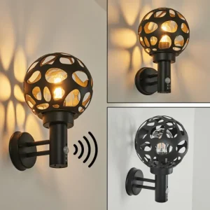 hofstein Applique murale d'extérieur Saaseg Anthracite, 1 lumière, Détecteur de mouvement* Lampes Modernes