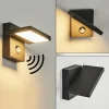 hofstein Applique murale d'extérieur Lyckan LED Noir, 1 lumière, Détecteur de mouvement* Lampes Modernes