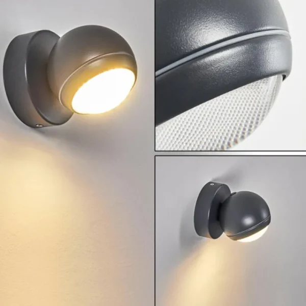 hofstein Applique murale d'extérieur Kapowai LED Anthracite, 1 lumière* Lampes Modernes