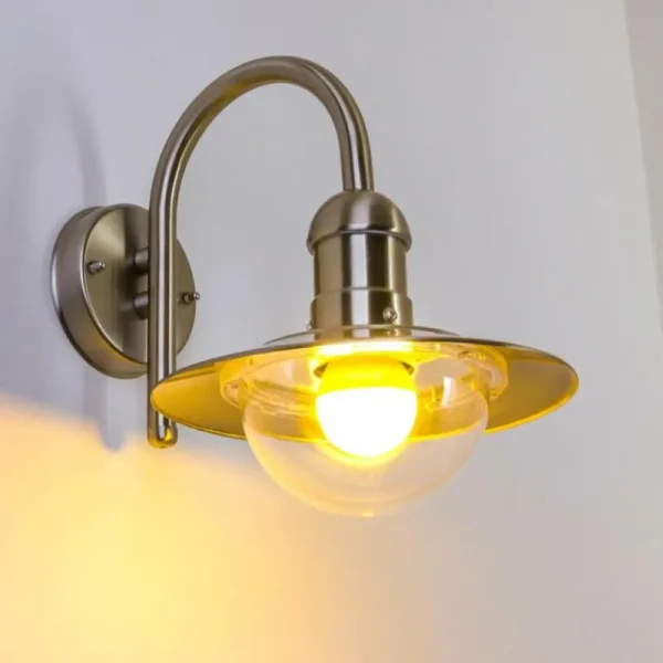 hofstein Applique murale d'extérieur Elima Acier inoxydable, 1 lumière* Lampes Modernes