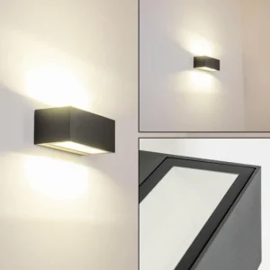 hofstein Applique murale d'extérieur GEMINI LED Anthracite, 1 lumière* Lampes Modernes