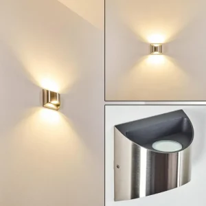 hofstein Applique murale d'extérieur Vano LED Nickel mat, 2 lumières* Lampes Modernes
