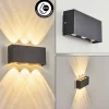 hofstein Applique murale d'extérieur Morenos LED Anthracite, Blanc, 6 lumières* Lampes Modernes
