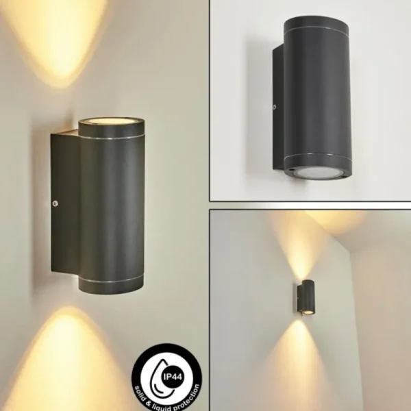 hofstein Applique murale d'extérieur Cebuentos Anthracite, 2 lumières* Lampes Modernes