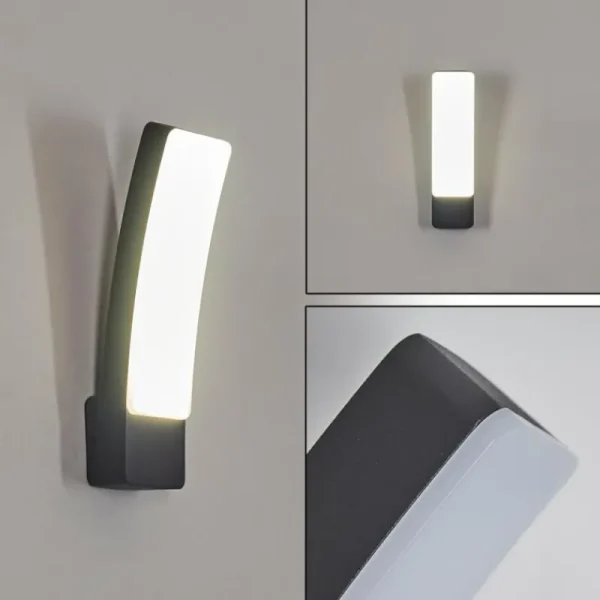 hofstein Applique murale d'extérieur Maseru LED Anthracite, 1 lumière* Lampes Modernes