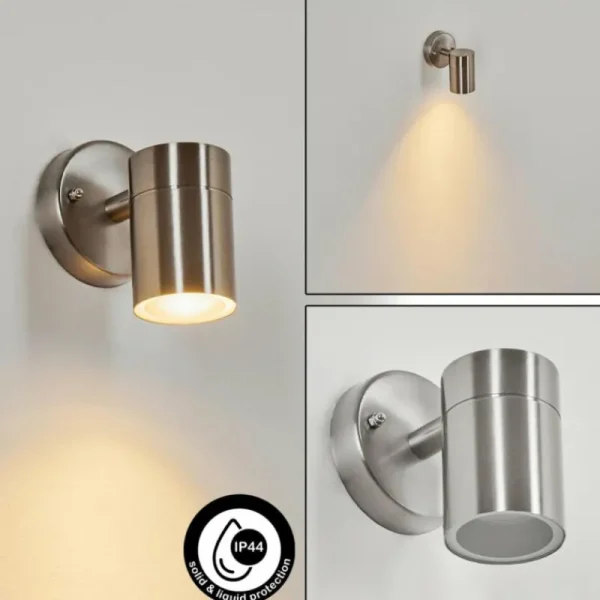 hofstein Applique murale d'extérieur Corneda Acier inoxydable, 1 lumière* Lampes Modernes