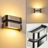 hofstein Applique murale d'extérieur Kolding LED Acier inoxydable, Noir, 1 lumière* Lampes Modernes