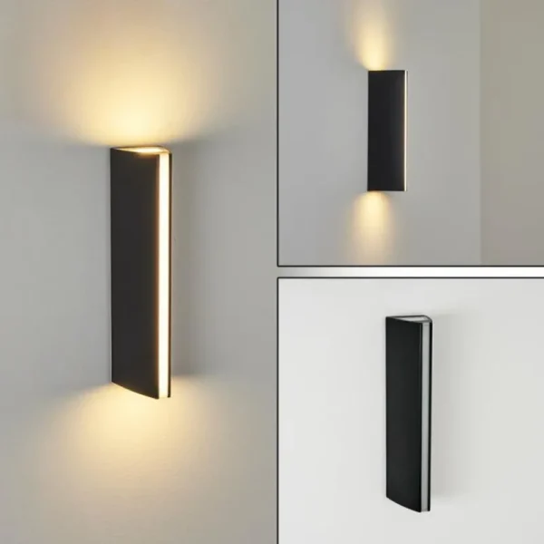 hofstein Applique murale d'extérieur Rotterdam LED Noir, 1 lumière* Lampes Modernes