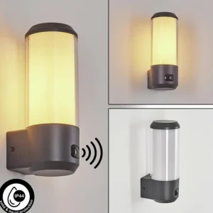 hofstein Applique murale d'extérieur Gondoyer Anthracite, 1 lumière, Détecteur de mouvement* Lampes Modernes