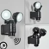 hofstein Applique murale d'extérieur Anyarhwi LED Noir, 2 lumières, Détecteur de mouvement* Lampes Modernes