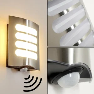 hofstein Applique murale d'extérieur Meja LED Anthracite, 1 lumière, Détecteur de mouvement* Lampes Modernes