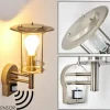 hofstein Applique murale d'extérieur Mulo Acier inoxydable, 1 lumière, Détecteur de mouvement* Lampes Modernes