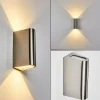 hofstein Applique murale d'extérieur Avena LED Acier inoxydable, 1 lumière* Lampes Modernes