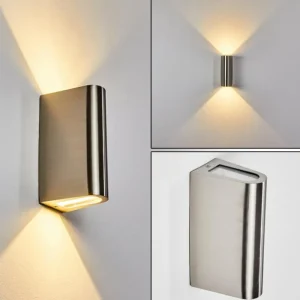 hofstein Applique murale d'extérieur Avena LED Acier inoxydable, 1 lumière* Lampes Modernes