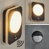 hofstein Applique murale d'extérieur Haga LED Noir, 1 lumière, Détecteur de mouvement* Lampes Modernes