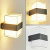 hofstein Applique murale d'extérieur Cesta LED Noir, 2 lumières* Lampes Modernes