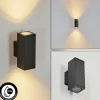 hofstein Applique murale d'extérieur Kastari Anthracite, 2 lumières* Lampes Modernes