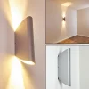 hofstein Applique murale d'extérieur Gatunga LED Argenté, 2 lumières* Lampes Modernes