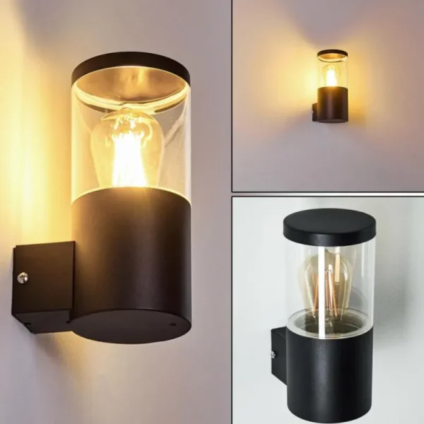 hofstein Applique murale d'extérieur Bodio Noir, 1 lumière* Lampes Modernes