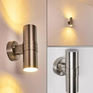 hofstein Applique murale d'extérieur Satava LED Chrome, 1 lumière* Lampes Modernes