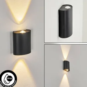 hofstein Applique murale d'extérieur Oiba LED Gris, 1 lumière* Lampes Modernes