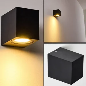 hofstein Applique murale d'extérieur Nordborg LED Noir, 1 lumière* Lampes Modernes