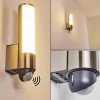 hofstein Applique murale d'extérieur Vasön LED Acier inoxydable, 1 lumière, Détecteur de mouvement* Lampes Modernes