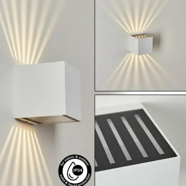 hofstein Applique murale d'extérieur Barrero LED Blanc, 1 lumière* Lampes Modernes