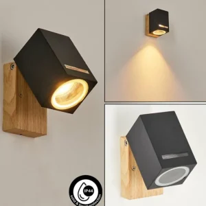 hofstein Applique murale d'extérieur Auchac Couleur bois, Écru, 1 lumière* Lampes Modernes