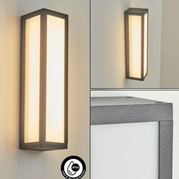 hofstein Applique murale d'extérieur Apidou LED Anthracite, 1 lumière* Lampes Modernes