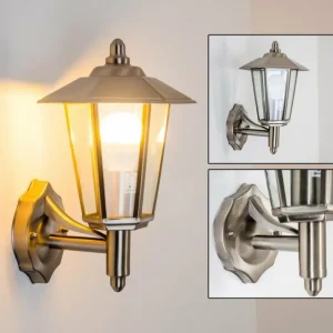 hofstein Applique murale d'extérieur Moskau Acier inoxydable, 1 lumière* Lampes Modernes