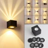 hofstein Applique murale d'extérieur Jonava LED Noir, 2 lumières* Lampes Modernes