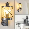 hofstein Applique murale d'extérieur Chamesol Brun, Argenté, 1 lumière* Lampes Modernes