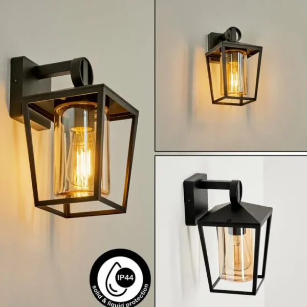 hofstein Applique murale d'extérieur Heinonen Noir, 1 lumière* Lampes Modernes