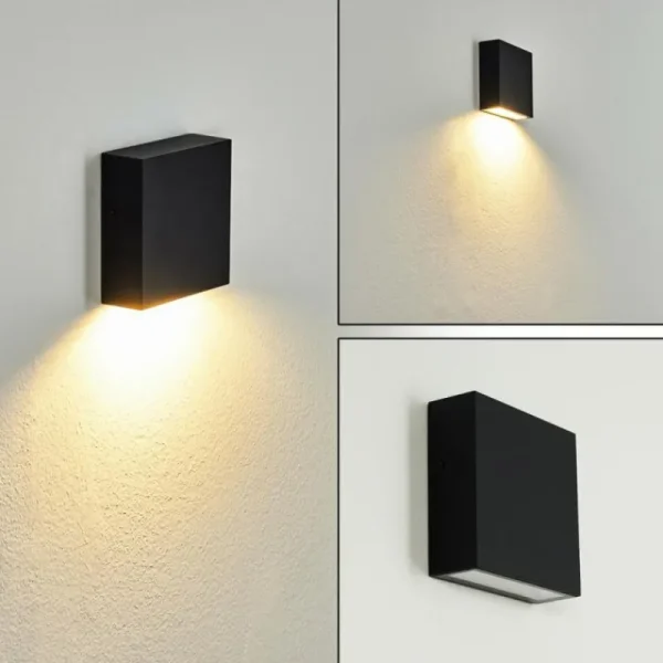 hofstein Applique murale d'extérieur Spidern LED Noir, Blanc, 1 lumière* Lampes Modernes