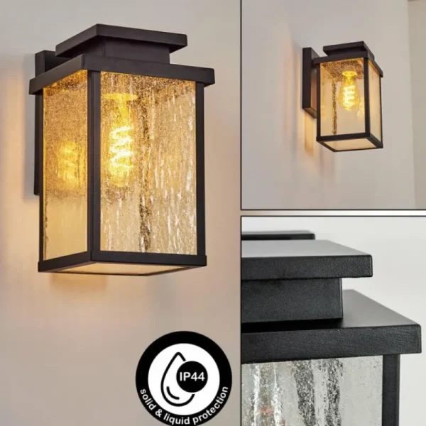 hofstein Applique murale d'extérieur Tieva Noir, 1 lumière* Lampes Modernes