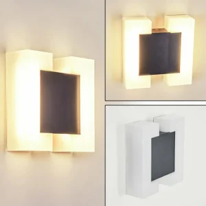 hofstein Applique murale d'extérieur Zoppola LED Anthracite, Blanc, 2 lumières* Lampes Modernes