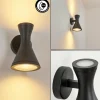 hofstein Applique murale d'extérieur Verberie Noir, 2 lumières* Lampes Modernes