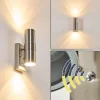 hofstein Applique murale d'extérieur Satava LED Nickel mat, 2 lumières* Lampes Modernes