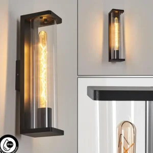 hofstein Applique murale d'extérieur Mataka Noir, 1 lumière* Lampes Modernes