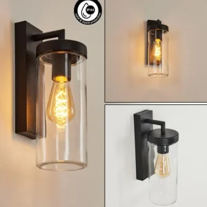 hofstein Applique murale d'extérieur Alegcirasn Noir, 1 lumière* Lampes Modernes