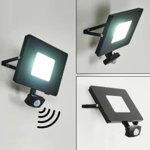 hofstein Applique murale d'extérieur Krokane LED Noir, Blanc, 1 lumière* Lampes Modernes