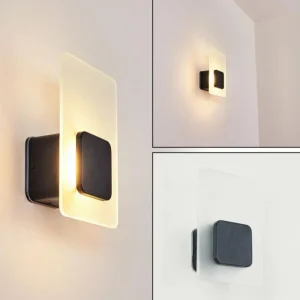 hofstein Applique murale d'extérieur Lunnom LED Noir, 1 lumière* Lampes Modernes