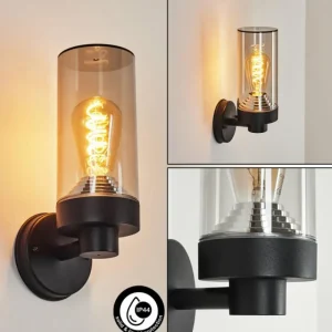 hofstein Applique murale d'extérieur Crantenoy Noir, 1 lumière* Lampes Modernes
