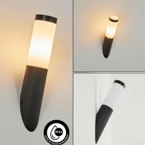 hofstein Applique murale d'extérieur Ruti Noir, 1 lumière* Lampes Modernes