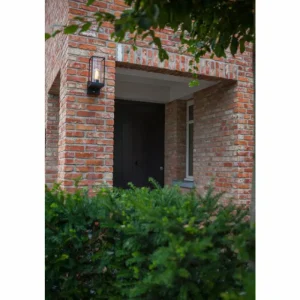 Luminaires Lutec Applique murale d'extérieur Lutec Flair Noir, 1 lumière, Détecteur de mouvement* Lampes En Verre